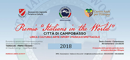 Premio Italians in the world 2018