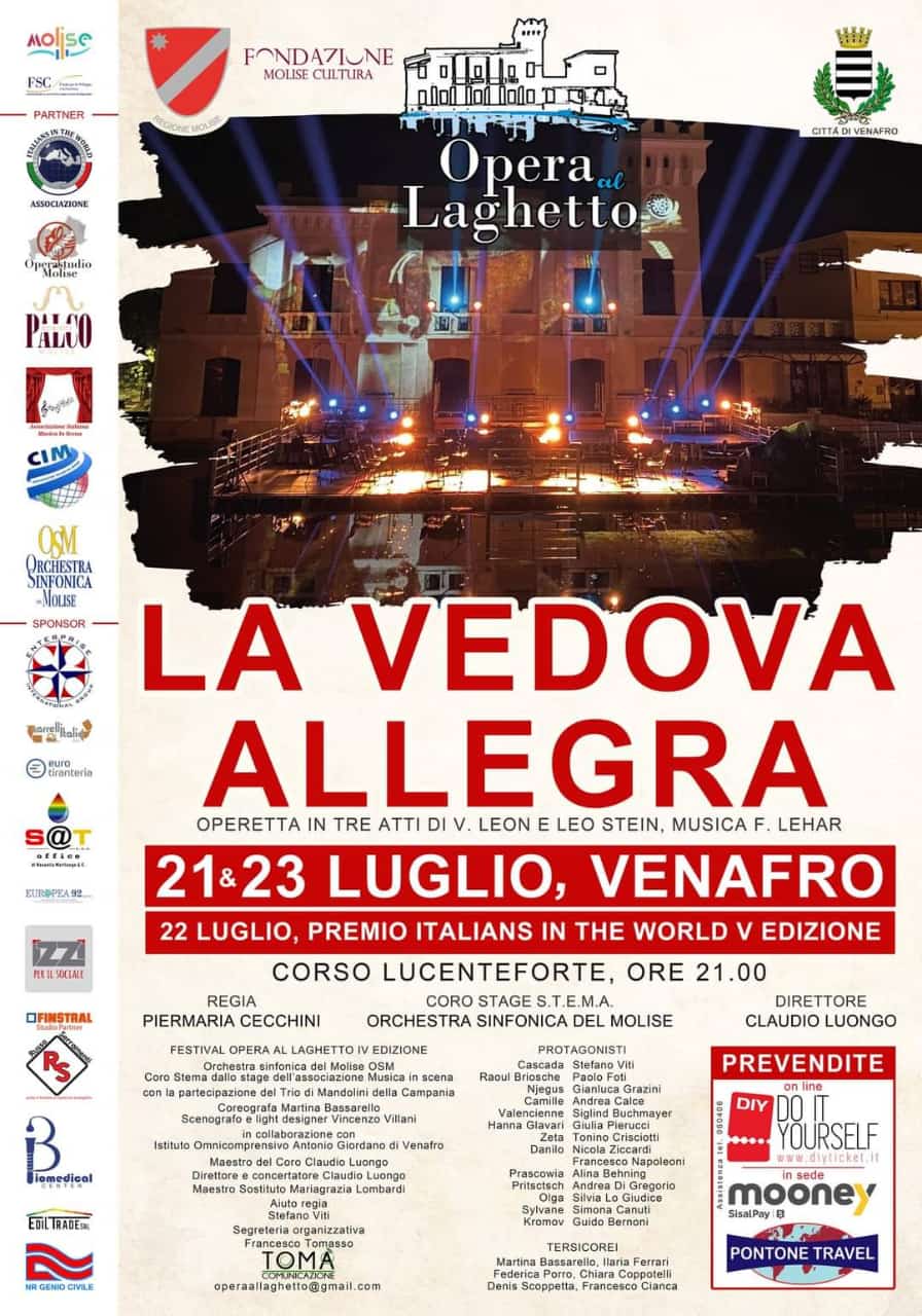 Cartellone Vedova Allegra